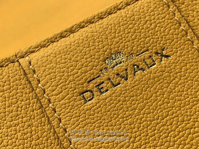 DELVAUX女包 春夏新款 Brillant系列手袋 進口牛皮 德爾沃女手提包 Dv0020 太陽黃 Delvaux單肩斜挎包  fcs1348